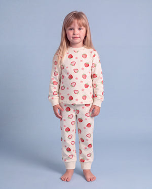 Çilek Desenli Pamuklu Pijama Takımı — 1