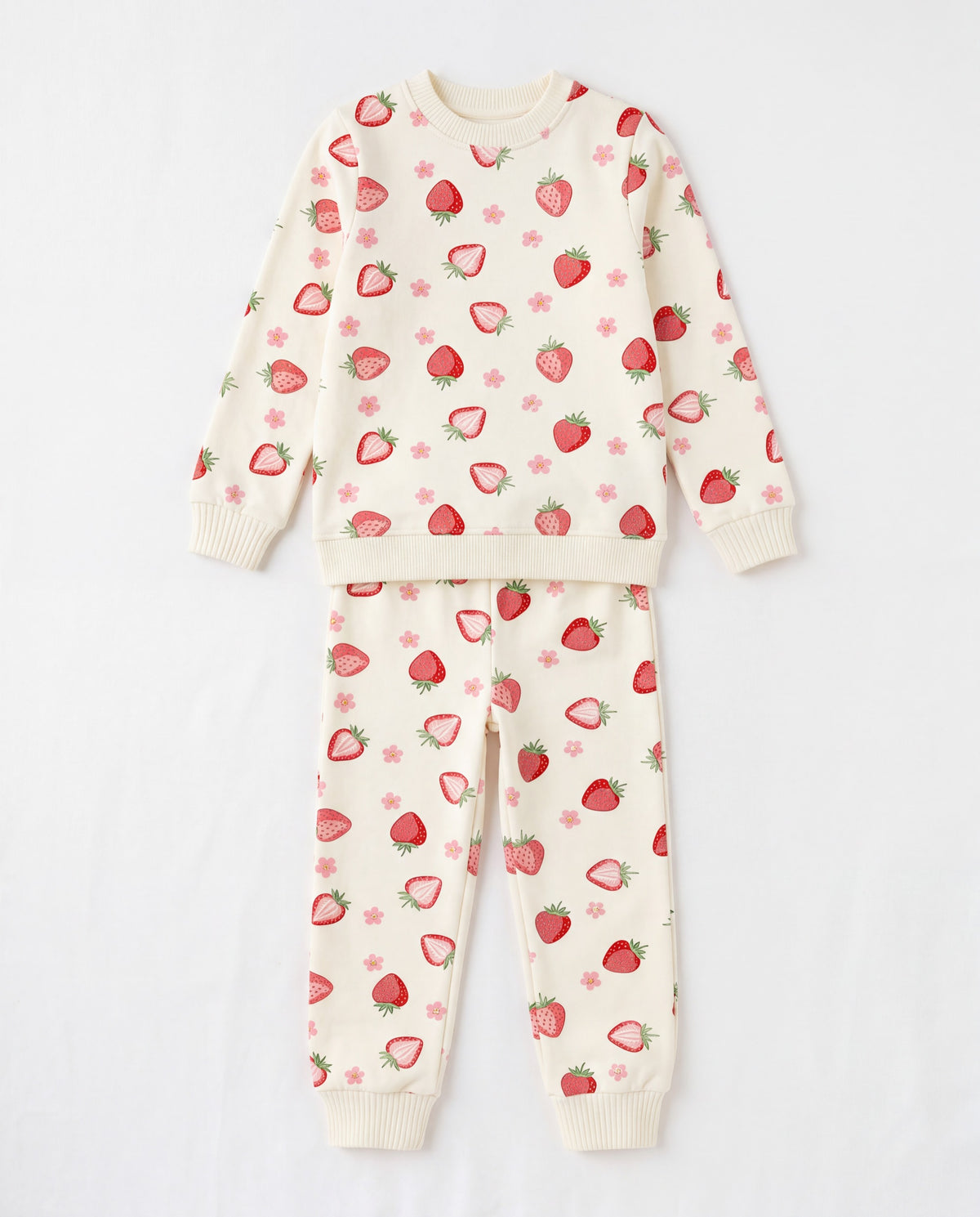 Çilek Desenli Pamuklu Pijama Takımı — 2