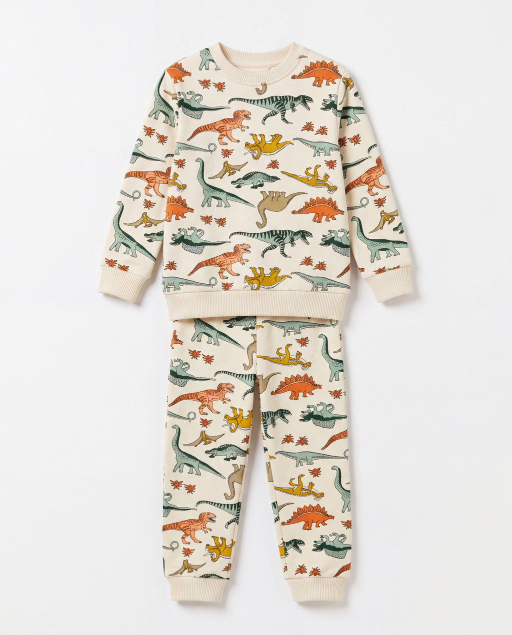 Dinozor Desenli Pamuklu Pijama Takımı — 2