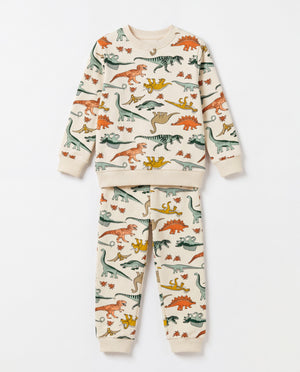 Dinozor Desenli Pamuklu Pijama Takımı — 2
