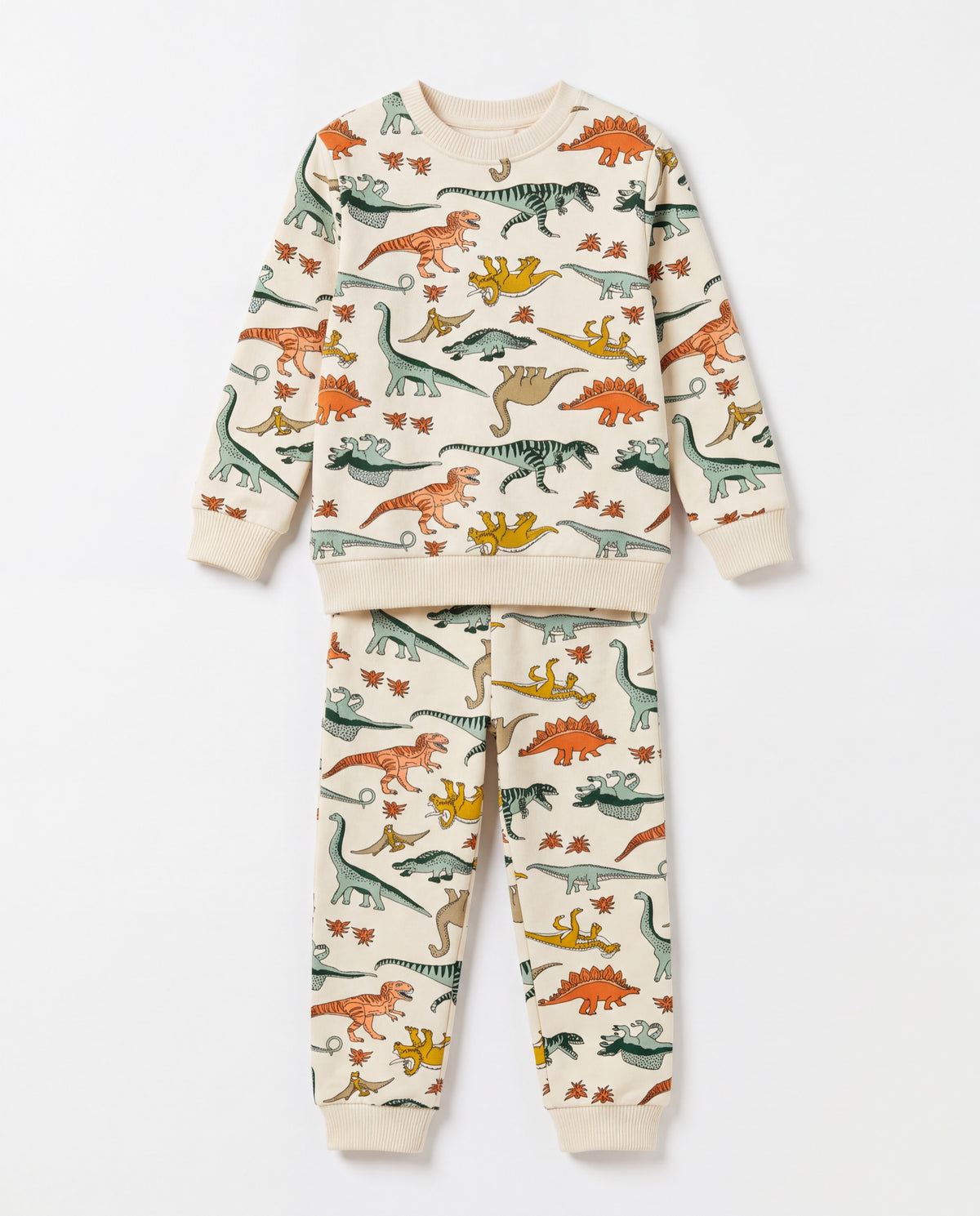 Dinozor Desenli Pamuklu Pijama Takımı — 2