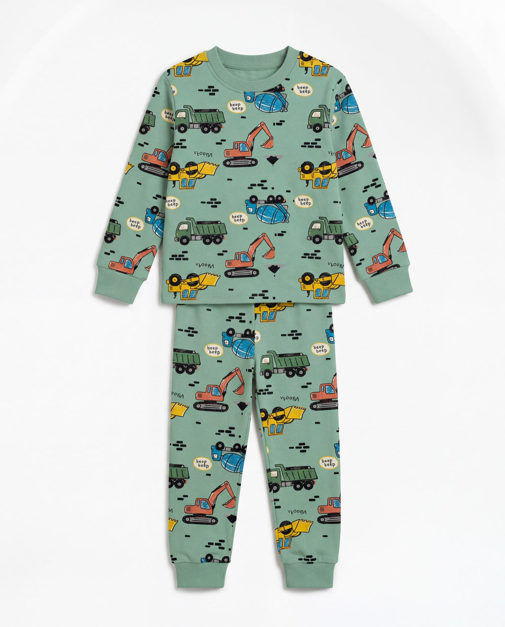 Kamyon Desenli Pamuklu Pijama Takımı — 2